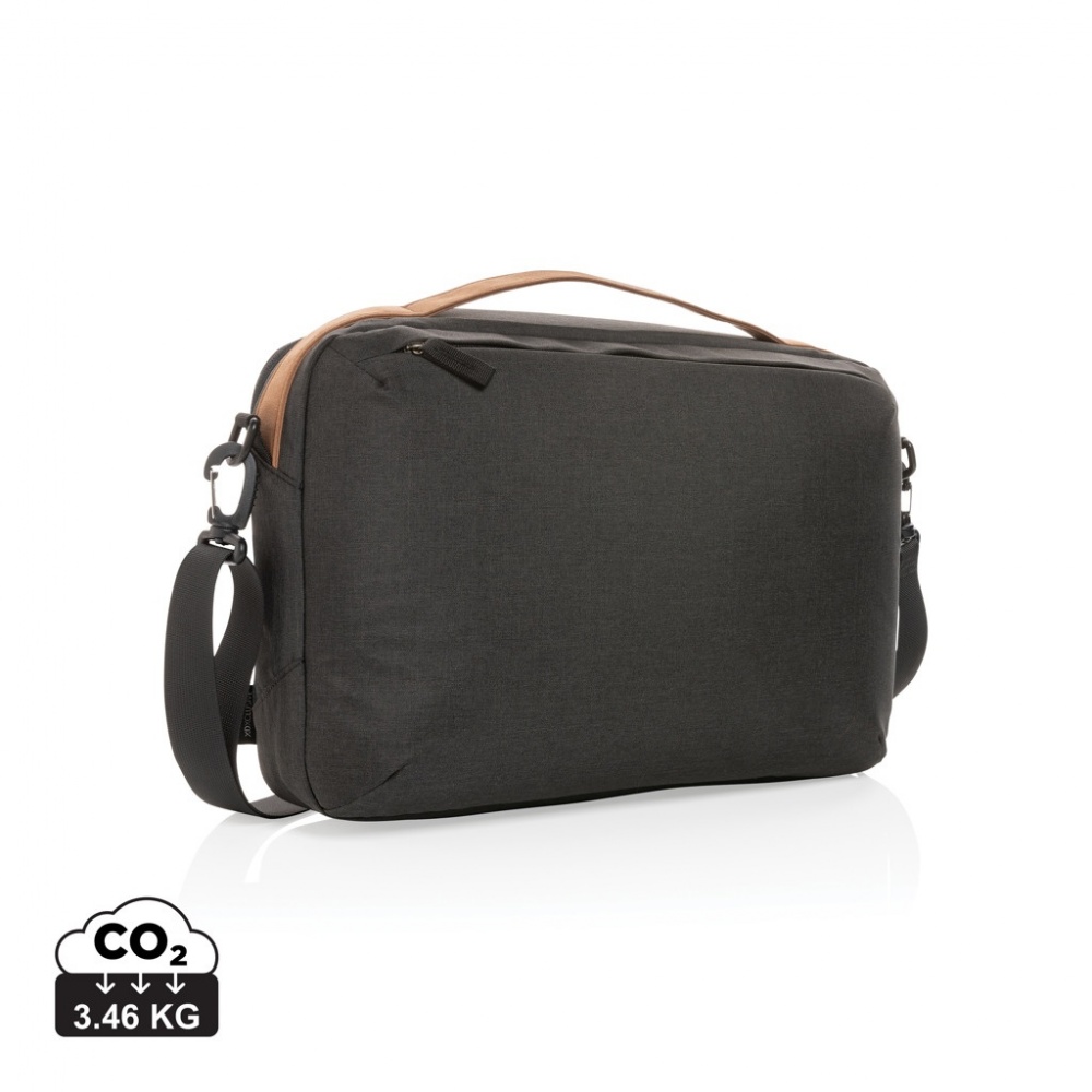 Logo trade promotional gifts picture of: Impact AWARE™ 300D two tone deluxe 15.6" laptop bag